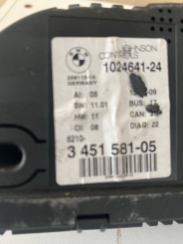 Cuadro de instrumentos para bmw x3 del 2010