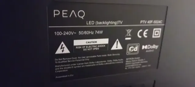 TV DLED PEAG 40" Negra