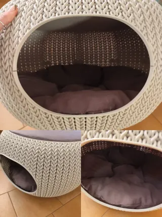 Cama para perro/gato diseño tejido