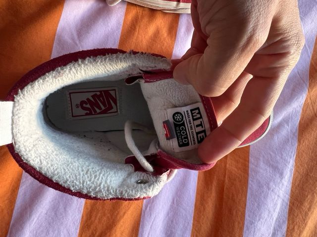 Zapatillas Vans Altas Rojas Niños invierno nº 36