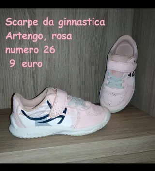 Scarpe da ginnastica rosa, Artengo, numero 26.