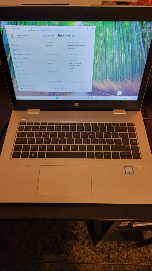 Portátil HP ProBook G5 i5 16GB RAM 250GB SSD