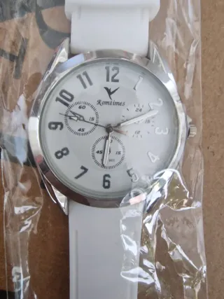 Reloj Romtimes Plata y Blanco