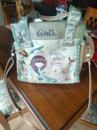 Borsa Anekke Beige e Verde