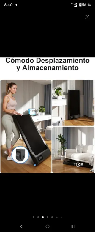 Cinta de correr plegable