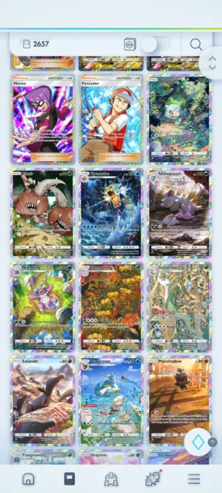 Cartas TCG pocket