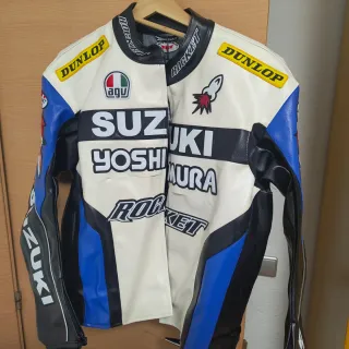 Chaqueta Suzuki Yoshimura GSX Negra Blanca
