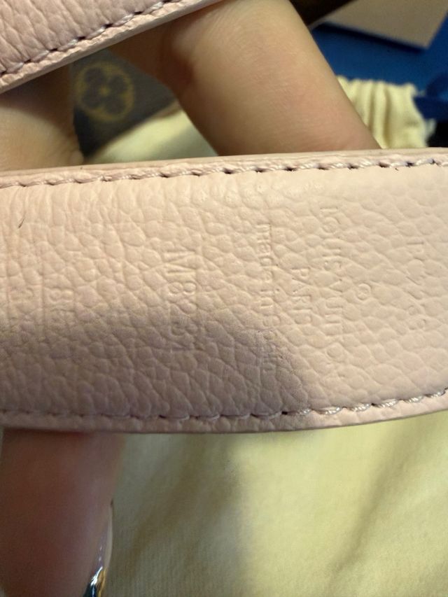 Cinturón reversible Louis Vuitton rosa  M8231 3cm