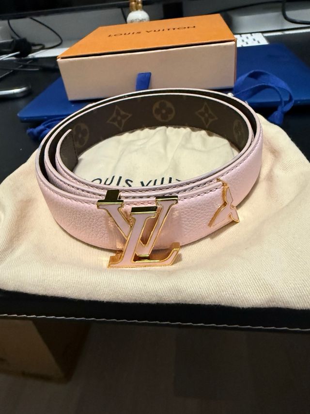 Cinturón reversible Louis Vuitton rosa  M8231 3cm