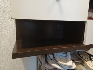 Mueble de entrada madera y metal