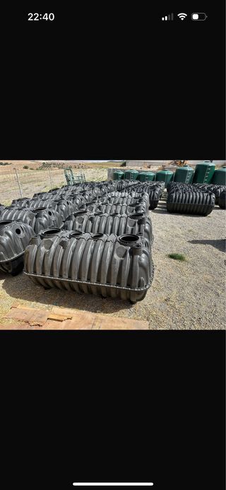 Depósito agua/fosa séptica con filtro biológico