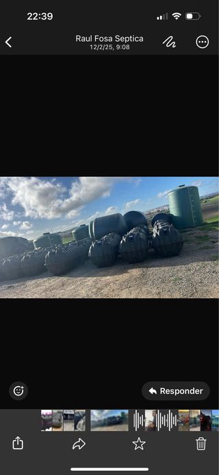 Depósito agua/fosa séptica con filtro biológico