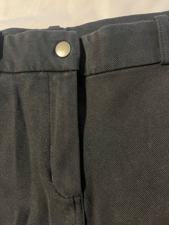 Pantalón Hípica Niño Fouganza Negro/Gris