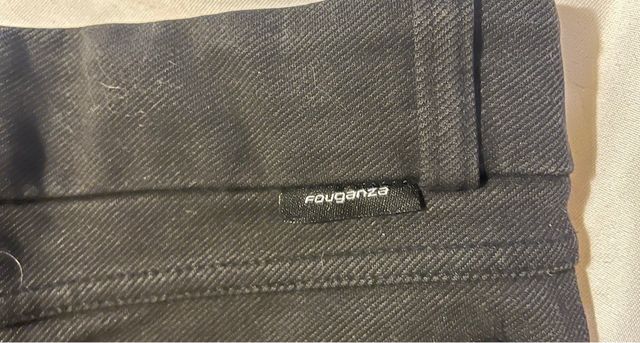 Pantalón Hípica Niño Fouganza Negro/Gris