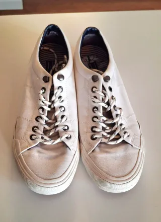 Scarpe Tommy Hilfiger bianche con strisce rosse