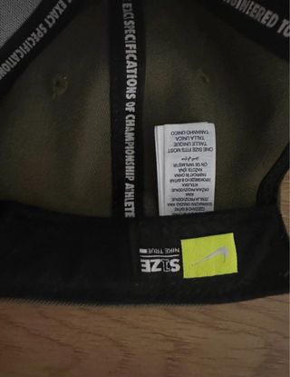 Gorra Nike Talla S1ZE Verde Oliva