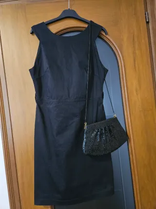 Set abito + borsa nero