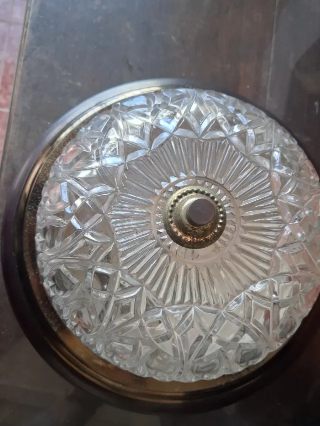 Lámpara Vintage Aplique Techo Cristal