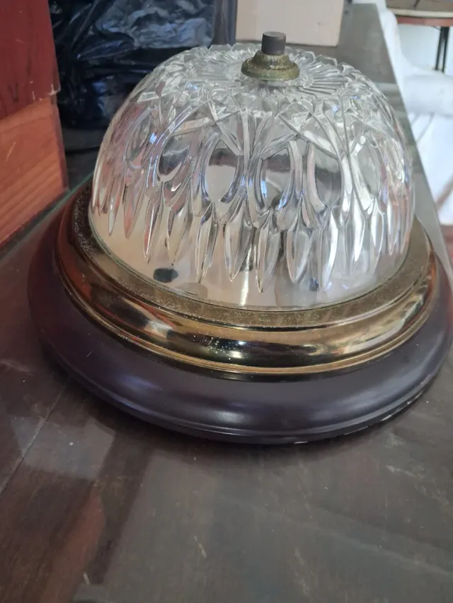 Lámpara Vintage Aplique Techo Cristal