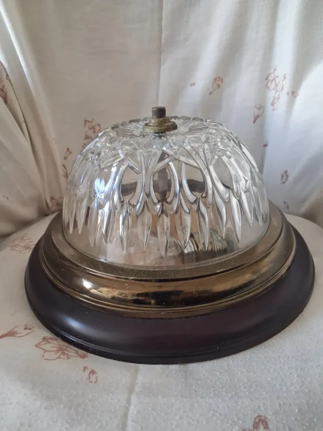 Lámpara Vintage Aplique Techo Cristal