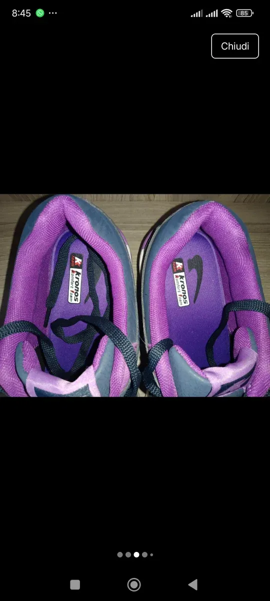 Scarpe da ginnastica Kronos, blu e viola, num. 40