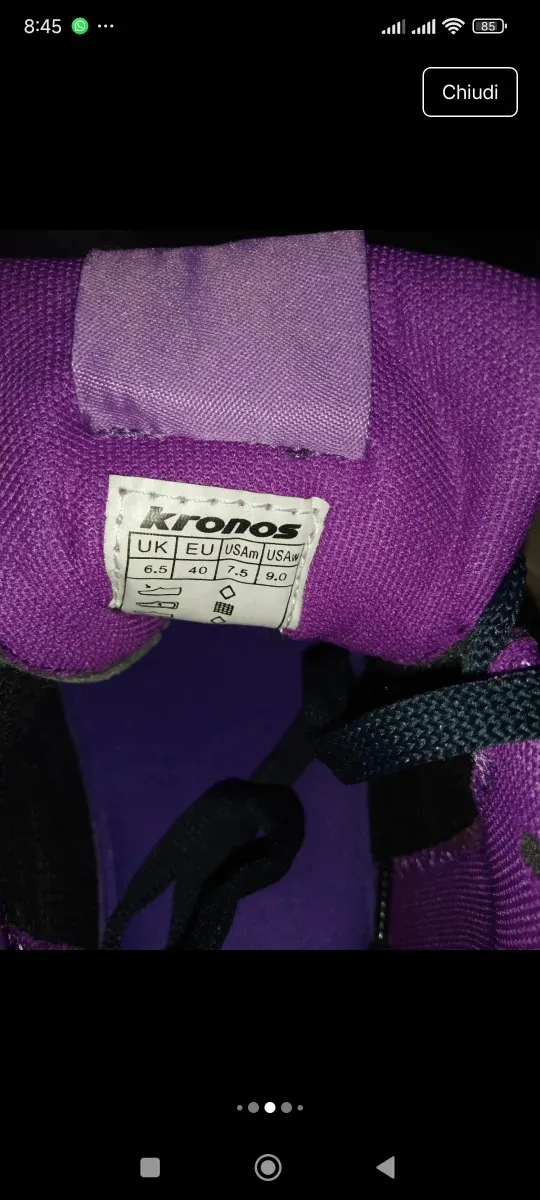 Scarpe da ginnastica Kronos, blu e viola, num. 40