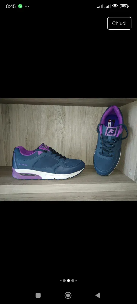 Scarpe da ginnastica Kronos, blu e viola, num. 40