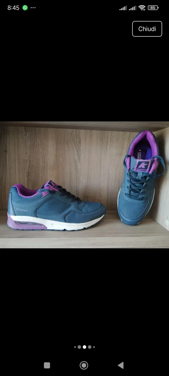 Scarpe da ginnastica Kronos, blu e viola, num. 40