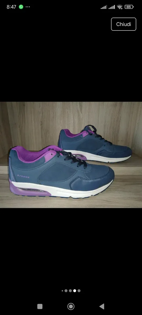 Scarpe da ginnastica Kronos, blu e viola, num. 40