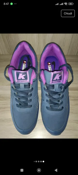 Scarpe da ginnastica Kronos, blu e viola, num. 40