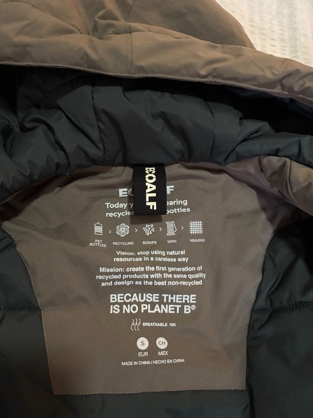 Abrigo Ecoalf Pasu Talla S Marrón