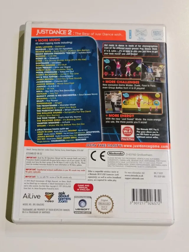 Lote 3 Juegos Wii Just Dance 2, 3 y 2015