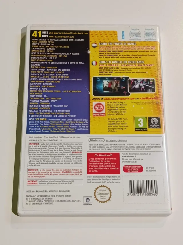 Lote 3 Juegos Wii Just Dance 2, 3 y 2015