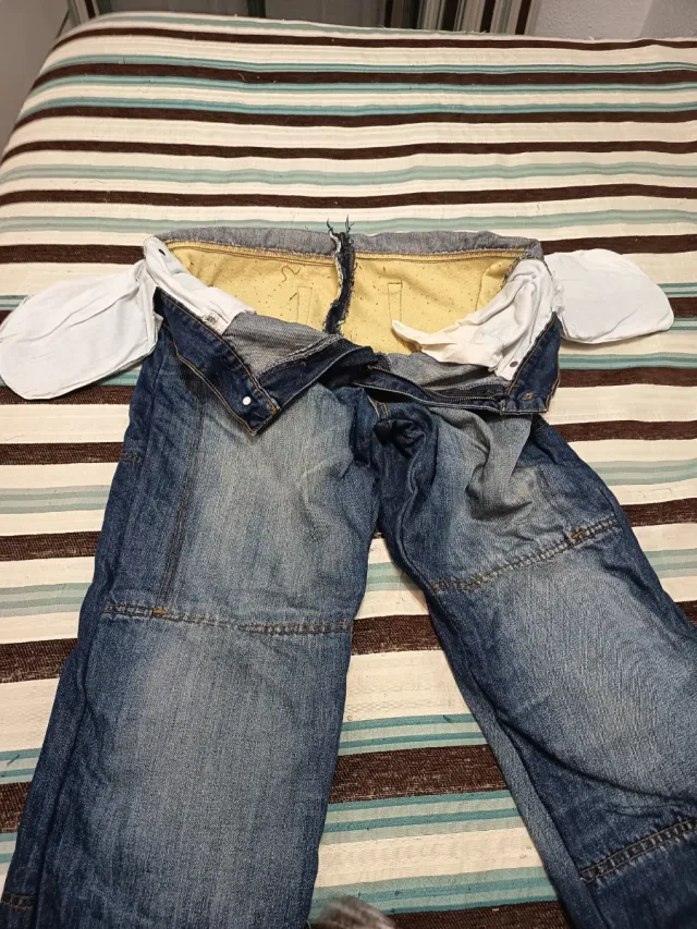 Pantalón vaquero motero hombre con protección XL