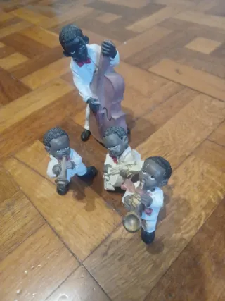 Conjunto músicos porcelana jazz