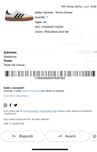 Adidas Samba W Scarpe Donna Taglia 36