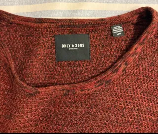 Jersey ONLY & SONS hombre rojo talla M