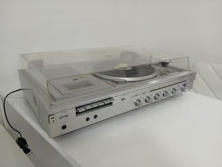 Stereo Giradischi Radio Deck Cassetta Crown SHC610