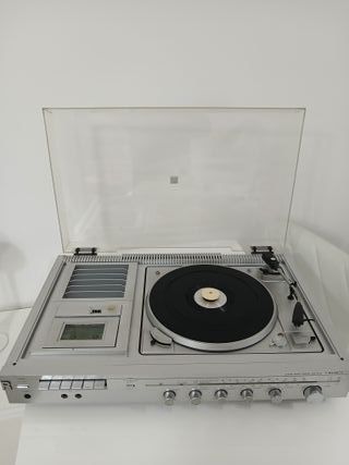 Stereo Giradischi Radio Deck Cassetta Crown SHC610