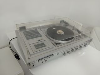 Stereo Giradischi Radio Deck Cassetta Crown SHC610