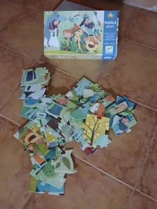 Puzzle gigante Djeco 120 x 50 Muy buen estado