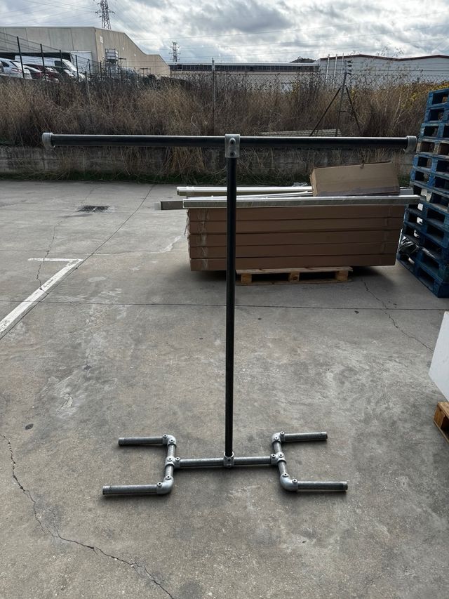 Perchero Diseño Industrial Metal y Madera