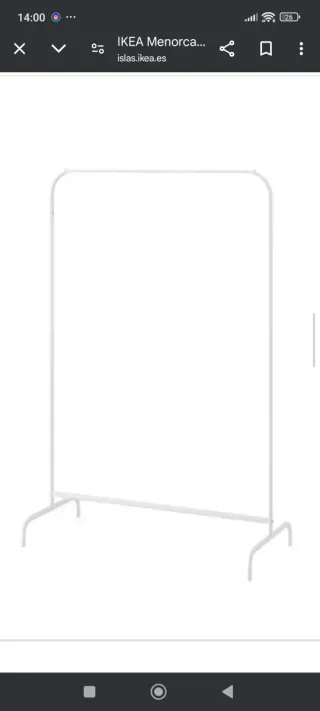 Porta abiti bianco per appendere Ikea