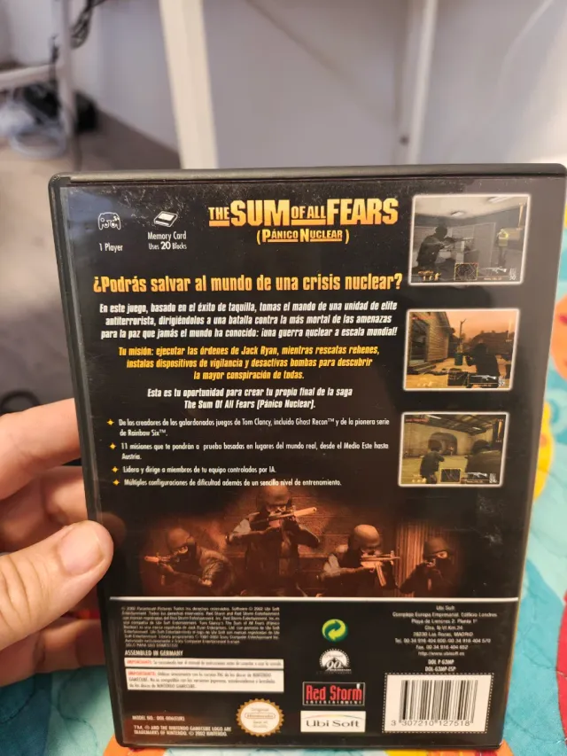 La somma di tutti i timori GameCube PAL Spagna