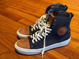 Stivali moto Falco blu e cuoio usate 1 giorno tg.4