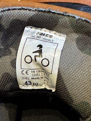 Stivali moto Falco blu e cuoio usate 1 giorno tg.4