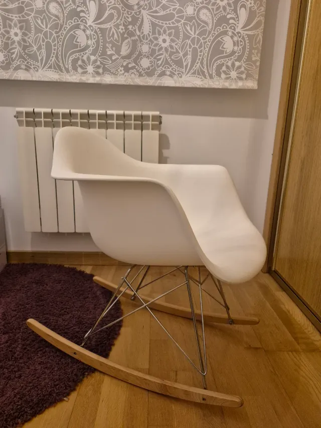 Silla Mecedora Diseño Blanco