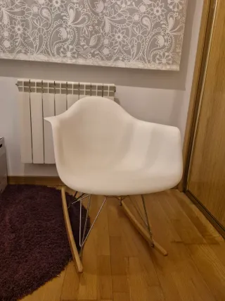Silla Mecedora Diseño Blanco