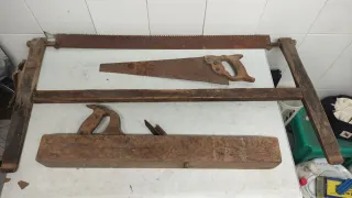 Antiguas herramientas de carpintería