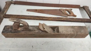 Antiguas herramientas de carpintería